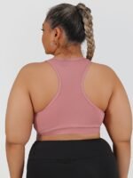 Women'S High-Impact Sports Bra With Zipper Front Closure, Removable Pads & High-Elasticity Fabric - White Yoga Running Gym Bra For Workouts, Machine Washable, Strapless Push Up Bra, Workout Support, Backless Design, Durable Sports Wear - Image 9