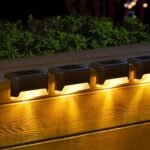 Solar-Powered Led Step Lights - Ip65, Durable Plastic, Outdoor Pathway & Garden Decor, Nighttime Safety For Stairs, Garden Pathway Lighting | Modern Outdoor Lighting | Solar Charged Lights - Image 10