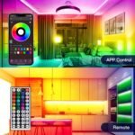91.44Cm-30.48Meter Rgb Led Lights For Bedroom Decor, Sync With Music, Timer Setting, 44-Key Remote Control And App Control, With Diy Mode, Room Decoration Light Strip, For Living Room, Bed Decor, Game Room Decor, Halloween Christmas New Year Party Decor - Image 6