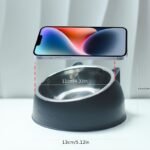 Cat Bowl 15 Degrees Raised Stainless Steel Cat Feeder Bowl With Non Slip Base, 100Ml Cat Food Water Feeder Tilted Pet Bowl For Neck Protection - Image 3