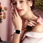 Women'S Floral Engraved For Apple Watch Band - Soft Silicone Sport Strap With Butterfly Clasp, Cute Flower Pattern Compatible With Series 1-10 & Ultra/Ultra 2/3/Se (38Mm-49Mm) - & Floral Design, Comfortable Durable Strap For Casual Attire - Image 10