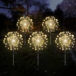 1 Pack Of 200/150/60 Led Solar Garden Lights, Solar Fireworks Lights With 8 Lighting Modes Outdoor Light Suitable For Garden Patio Pathway Party Wedding Decoration - Image 12