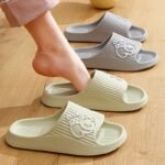 Unisex Cute Cartoon Decor Pillow Slides, Lightweight Soft Sole Home Bathroom Slides, Non-Slip Eva Summer Beach Shoes - Image 6