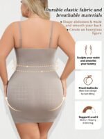 Gsilisupport Plus Size Seamless Shapewear Dress - Tummy Control, Waist Lift, Buttock Sculpting, Elegant Backless Slip Design, Stretch Nylon Fabric, Comfort Fit For Women, Special Occasion Attire | Seamless Fashion | Medium Support Garment - Image 6
