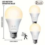Energy Motion Sensor Bulb, 9W (60W Equivalent), Indoor Automatic Activation, A19, E26, 6000K Twilight To Dawn Safety Light, Suitable For Entryway, Porch, Stairs, Hallway, Pack Of 1, Motion Sensor Light Indoor, Porch Illumination, Sleek Bulb Design, Durable Bulb, Energyefficient Bulb, Home Security, Minimalist Bulb, Longlasting Bulb, Motionactivated Bulb, Homeowners - Image 9