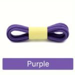 1Pair Oval Shoelaces For Various Sports, Casual, And Canvas Shoes - Durable Polyester And Spandex, Simple Solid Colors, Hand Washable, Knit Design With Rainbow Details - Image 22