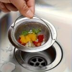 1Pc Of Stainless Steel Sink Filter With Handle - Rust-Proof And Mesh Filter, Suitable For Kitchen And Bathroom Sinks, 201 Stainless Steel, Prevents Clogging Easily Without Effort, Perfect For Draining Vegetables And Fruits, Christmas Gifts - Image 3