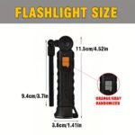 1Pc Multifunctional Work Light With Cob Side Lights, Usb Rechargeable, Led Flash Light, Handheld Torch With Magnet For Outdoor Camping Fishing Christmas Gift - Image 8