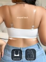 Elegant Plus-Size Floral Lace Bra With Front Closure - Seamless, Breathable Push-Up Design, Wide Straps, Comfort Fit, Non-Padded, Machine Washable - Chic White - Image 6