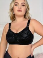 Plus Floral Seamless Push-Up Bra, Wire-Free Bra, Comfortable And Breathable Underwear - Image 4