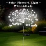 Solar Garden Firework Light, Led Outdoor Solar Garden Decorative Light, Ip65 High Quality Diy Landscape Lighting For Walkways Backyards Christmas Holiday Decorations