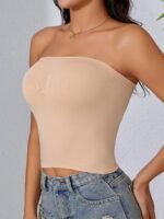 Seamless Strapless Bandeau Bra For Women - Comfortable, Non-Slip, Back Support Design, Perfect For Layering Or Wear Alone