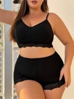 One-Piece Sexy Seamless Bra And American-Style S Underwear Set
