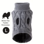 1Pc Cozy Knit Cat & Dog Sweater - Soft Acrylic Pullover For Small To Medium Pets, Winter & Fall Warmth, 7 Color Options, Machine Washable - Image 29