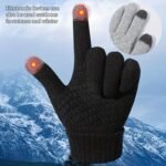 A Pair Of Women'S Winter Outdoor Touchscreen Gloves That Are Warm, Thick, And Plush, Suitable For Driving And Cycling In Cold Weather. These Stylish And Versatile Gloves Are Perfect For Couples During The Winter Season, Ideal For Festive Dates, Writing, And Office Use, Featuring A High Aesthetic Appeal. - Image 4