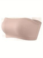 Sexy Strapless Bandeau Bra, Nylon 95% Elastane 5% Knit Fabric, Invisible Comfort, Solid Color, No Padding, Wireless, 170Gsm - Adult Size - Image 3