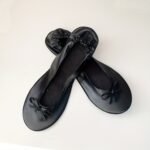 Women'S Portable Ballet Flats, Bowknot Rollable Soft Sole Wedding Flat Shoes, Comfy Dancing Flat Shoes With Purse Bag - Image 10