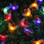 5M Solar-Powered Honey Bee String Lights, 20 Led Warm Glow Outdoor Garden & Patio Decor,, Easy Installation With Removable Stand, Perfect For Christmas & Year-Round Use, Festive Yard Decor | Whimsical Bee Design | Solarpowered Light, Solar Garden Decor - Image 11