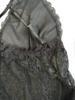 European And American Women'S Sexy Camisole Nightgown With Contrast Lace Low-Neck Sleep Dress - Image 4