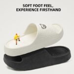 Cute Cartoon Bear Pattern Slides, Casual Soft Sole Pillow Slides, Comfortable Indoor Home Slides - Image 10