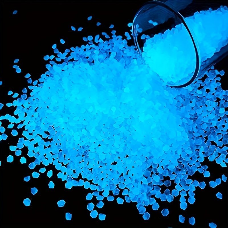 product-fancy-4bb1bd72-b408-43ee-ba5e-844938157e15.jpg 1000Pcs Luminous Resin Sand, 3-5Mm Glowing Stones For Succulent Plant, Aquarium, Bonsai, Garden Decor, Mini Landscape, Pathway Decoration - Image 1