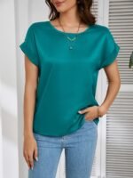 Elegantly Styled Versatile Short-Sleeved T-Shirt With A Simple And Fashionable Design - Image 5