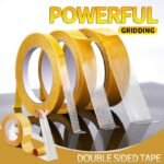 1Roll, High Adhesive Strength Mesh Double-Sided Duct Tape, Strong Tape, Double Sided Mounting Tape Used For Carpet Edge Banding, Props Pasting, Wedding Decorations, Photo Frames, Home Decorations, Etc.