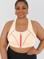 High-Intensity Collision Color Fitness Bra With Front Zipper, One-Piece Outerwear, Beautiful Back, Anti-Sagging Yoga Vest - Image 6