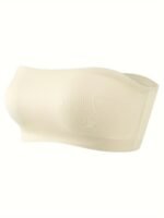 Sexy Strapless Bandeau Bra, Nylon 95% Elastane 5% Knit Fabric, Invisible Comfort, Solid Color, No Padding, Wireless, 170Gsm - Adult Size - Image 6
