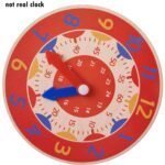 Not Real Clock, Wooden Educational Clock Toy, Student Timepiece Model, Digital Clock Toy, Children'S Learning Time Toy - Image 6
