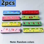 1/2Pcs Wooden Painted Toy Musical Instrument Play16-Hole Harmonica Parent-Youngsters Puzzle Toys For Youngsters Gift (Random Color) Halloween, Christmas Gift 522187580 - Image 5