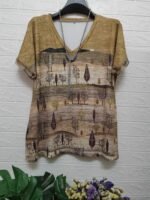 Women'S Bohemian Ethnic Print V-Neck Short Sleeve T-Shirt - Summer Casual Loose Fit Plus Size Top With Vibrant Geometric Patterns, Machine Washable, Cute T Shirts, Stylish Streetwear, Nontransparent Fabric - Image 10