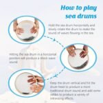 Ocean Wave Drum - Natural Sound Instrument For Relaxation, Meditation, Mindfulness & Yoga - White - Image 5