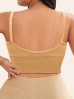 Single Pack 1Xl-4Xl Women'S Plus Size Solid Earth Tone Bra With Removable Pads And Adjustable Straps, Pullover Style Bra In 5 Colors For All Seasons - Image 10