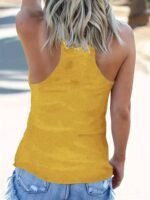 Smile Print Crew Neck Tank Top, Casual Sleeveless Tank Top For Summer, Women'S Clothing - Image 10