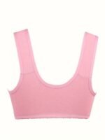 2Pcs Women'S Plus Size Soft Bra Set - Elegant Front Closure Bra & Camisole With Random Floral Print, No Padding, Wireless Support For Spring/Summer, Comfortable Undergarment, Casual Attire, Elegant Undergarment, No Padding Bra - Image 7