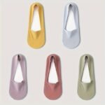 5 Pairs /10 Pairs Of Socks Women'S Boat Socks Spring And Summer Thin Silicone Non-Slip Does Not Fall Off With Bottom Non-Trace Ins Tide Shallow Mouth Low Top - Image 3