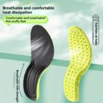 1 Pair Wormwood Deodorizing Insoles, Breathable Sweat-Absorbent Eva Shoe Pads, Shock-Absorbing Elastic Running Inserts For Men & Women, Comfortable Soft Sports Footbeds For Outdoor Activities - Image 6