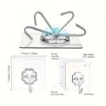 Tenpcs Modern Wall Hooks - Metal Non-Tracking Hook Set For Keys, Hats, Towels - Easy No-Drill Installation, Self-Adhesive For Bathroom, Bedroom, Office, Kitchen Storage - Image 9
