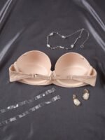 Solid Half Cup Underwire Strapless Bra, Elegant Comfy Push Up Bra, Women'S Lingerie & Underwear - Image 8