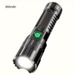Anyice 1Pc Led Zoom Flashlight, Multi-Functional Outdoor Telescopic Light, Usb Rechargeable, 800Mah Lithium Battery, Non-Waterproof, For Camping, Fishing, Hunting, Climbing, Adventure, Emergency - Image 3