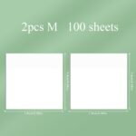 150Pcs Waterproof Transparent Sticky Notes | Self-Adhesive, Reusable Memo Pads In Various Sizes (Square/Rectangle) | Ideal For School & Office Organization, Note Pads - Image 13