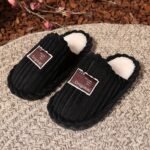 Soft Fabric Slip-On Slippers With Fluffy Lining - Warm, All-Season Home Slippers For Couples, Perfect Holiday Gift, Hand Washable, Non-Dry Cleanable, Eva Sole, Allseason Slippers|Soft Fabric Slippers|Eva Sole Slippers - Image 2