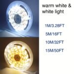 91.44Cm-15.24Meter Rgb Led Strip Lights, Usb Powered With Built-In Switch, Warm White/Cool White, Easy Installation For Bedroom, Closet, Kitchen Cabinet & Diy Home Lighting, Led Lights For Bedroom - Image 2