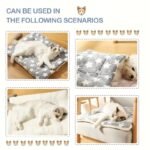 Cozy All-Season Plush Pet Mat | Soft, Thickened Warm Blanket For Cats & Dogs | Machine-Washable, Durable Polyester | Ideal For Autumn & Winter Sleep Comfort | Star Patterned Design, Pet Sleeping Ma - Image 10