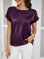 Elegantly Styled Versatile Short-Sleeved T-Shirt With A Simple And Fashionable Design - Image 2