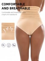 High-Waist Tummy Control Shapewear Panties For Women - Postpartum Belly Slimming, Comfortable & Breathable, No Rolling, Black, Stretchy Nylon & Elastane Blend, Hand Wash Or Dry Clean, Postpartum Underwear|Highwaist Design|Elastic Waistband, Waist Trainer Tummy Control - Image 8