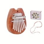 8 Keys Mini Kalimba High Quality Exquisite Finger Thumb Piano Marimba Music Good Accessory Pendant Gift, Christmas And Halloween Gift, Thanksgiving Gift - Image 9