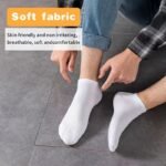 1/5/10/15/30 Pair Essentials Ankle Socks - Soft, Lightweight Low-Cut No-Show Socks, Black/White/, Everyday & Formal Wear, Bulk Pack (1,5,10,15,30 Pairs) - Easy-Care Ankle Socks, Casual Wear, Minimalist Design, Comfortable Fit, Active Lifestyle - Image 14