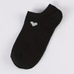 6/10 Pairs Unisex Ankle Socks With Heart Accents - Soft Breathable Moisture-Wicking No-Show Boat Socks For Men & Women, Assorted Colors, All-Season Casual Athletic Office Wear, Machine Washable - Image 11